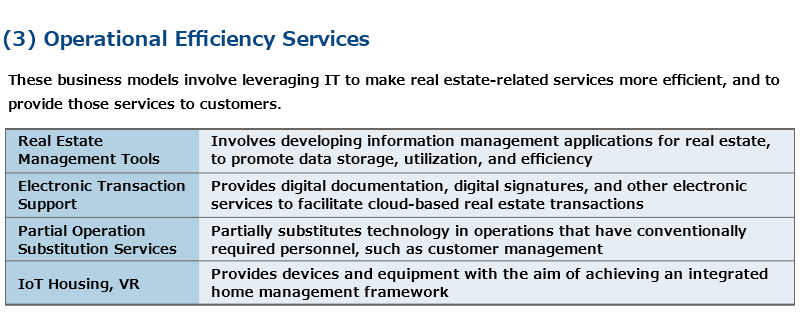 (3) Operational Efficiency Services